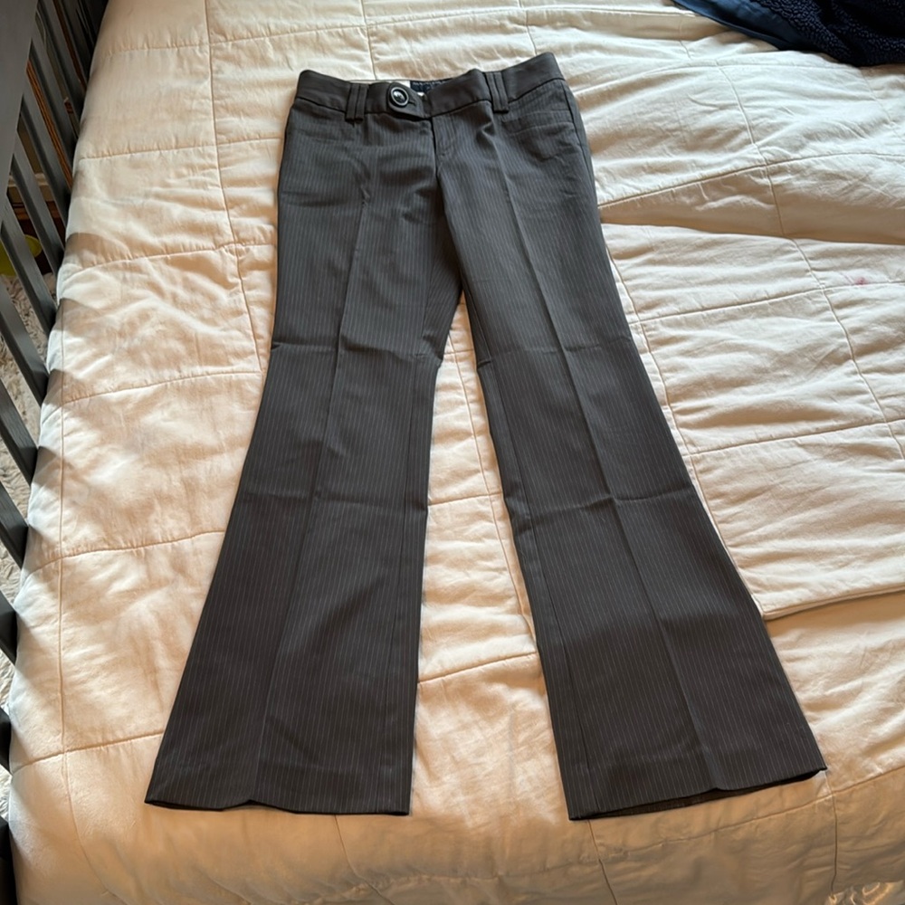 Pinstripe Grey Dress Pants - Picture 2 of 4